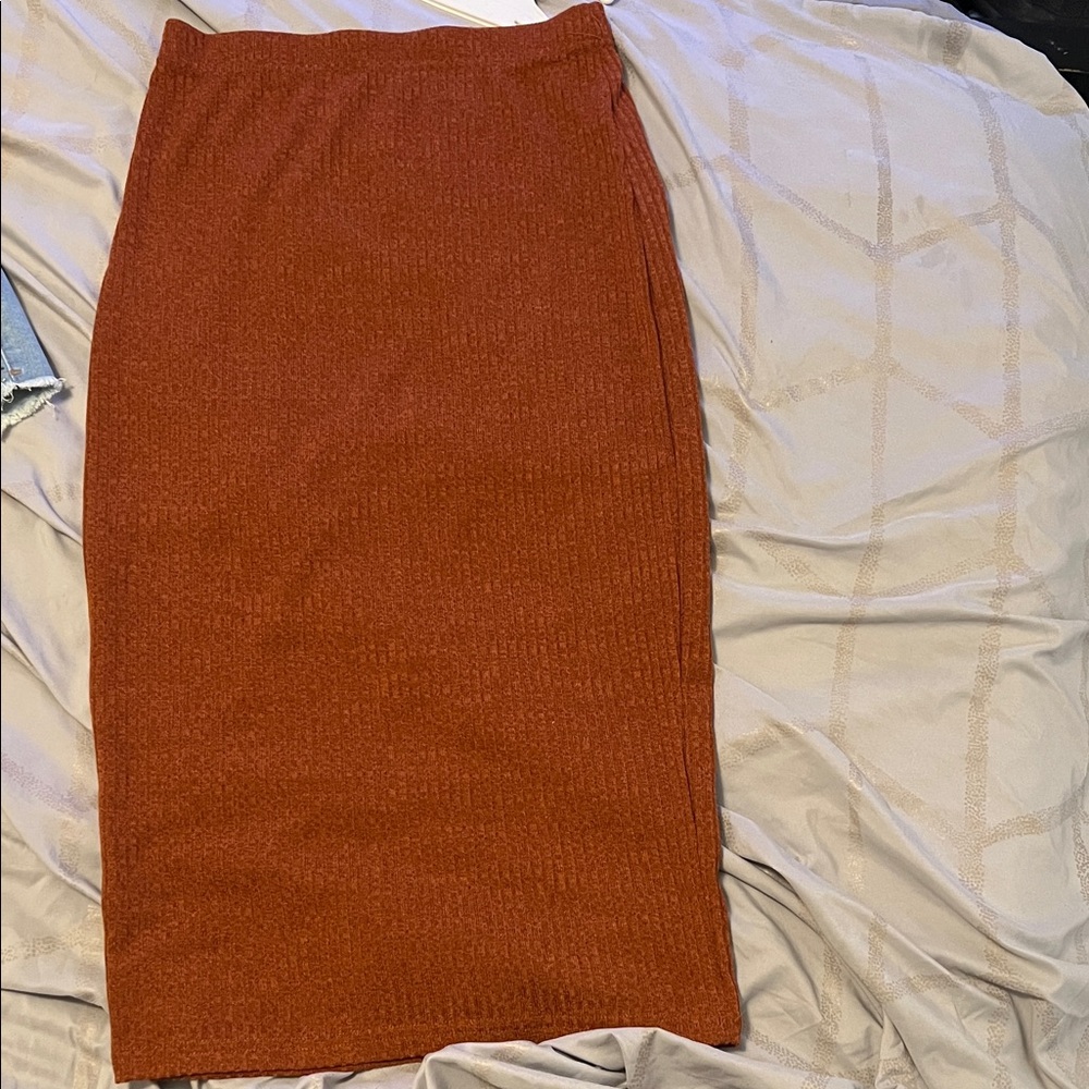 Elegant Rust Skirt